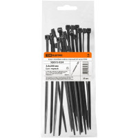 Хомут TDM ELECTRIC 3,6х200 мм, нейлон, черный, 25 штук SQ0515-0334