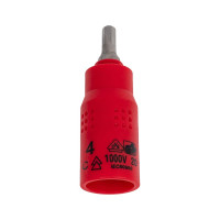 Насадка торцевая диэлектрическая HEX (4х54 мм; 1/4") KING TONY 2035VE04