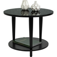 Журнальный стол Мебелик BeautyStyle 10 венге/стекло черное 2489