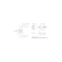 Межкомнатная защелка ISPARUS ISP ЗВ1-01 старая бронза ключ/фикс. 16935
