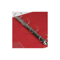 Папка на 4 кольцах BRAUBERG Extra ширина 40 мм, до 300 листов, красная, 0.8 мм 270549
