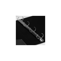 Папка BRAUBERG EXTRA на 4 кольцах ширина 40 мм, до 300 листов черная, 0.8 мм 270547