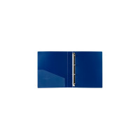 Папка BRAUBERG EXTRA на 4 кольцах ширина 40 мм, до 300 листов синяя, 0.8 мм 270548