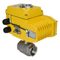 Кран шаровой DN.ru КШМП.316.230-ISO Ду80 Ру40 с электроприводом QT-010 24В D160-00227