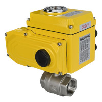 Кран шаровой DN.ru КШМП.316.230-ISO Ду80 Ру40 с электроприводом QT-010 24В D160-00227