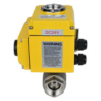 Кран шаровой DN.ru КШМП.316.230-ISO Ду80 Ру40 с электроприводом QT-010 24В D160-00227