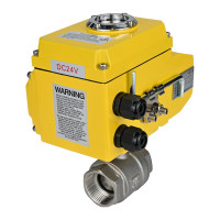 Кран шаровой DN.ru КШМП.316.230-ISO Ду80 Ру40 с электроприводом QT-010 24В D160-00227