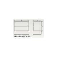 Подвесная база под раковину BelBagno ALBANO-900-2C-SO-BL
