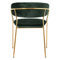 Стул BRADEX Turin зеленый с золотыми ножками FR 0558