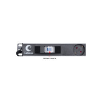 Блок розеток Cabeus для 19 шкафов, вертикальный, 10 розеток Schuko 10 розеток IEC 320 PDU-16-10S-10C13-B