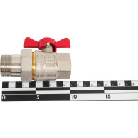 Шаровой кран со сгоном MVI американка, бабочка ВН/НАР ДУ 25, 1" BV.520.06