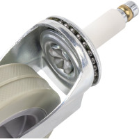 Колесо для уборочной тележки с штоком без резьбы (4 шт; 99 мм) BRABIX 605381