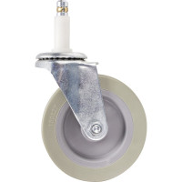 Колесо для уборочной тележки с штоком без резьбы (4 шт; 99 мм) BRABIX 605381