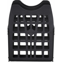 Веерный лоток для бумаг BRAUBERG SMART, 7-ми секционный, сетчатый, черный 231143