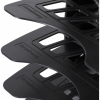 Веерный лоток для бумаг BRAUBERG SMART, 7-ми секционный, сетчатый, черный 231143