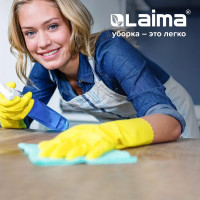 Салфетка LAIMA универсальная двусторонняя, плотная микрофибра,35х35 см, желтая/серая 604686