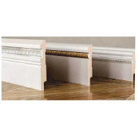 Плинтус COSCA DECOR AP30 под покраску, белый, с пазом под 20 молдинг, 115x16x2400 мм, МДФ СПБ067062