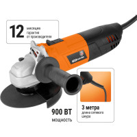 Угловая шлифмашина TDM ELECTRIC 900 Вт, диск 125 мм, 11000 об/мин Рубин SQ1080-0105