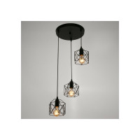 Светильник BayerLux "Прямоугольник" 3x40Вт E27 черный 25x25x14-134 см 7349024