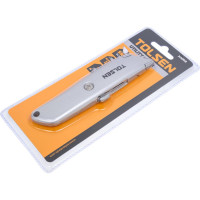 Алюминиевый нож TOLSEN с трапециевидным лезвием усиленный 61x19 мм 30008