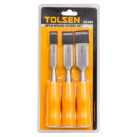 Набор стамесок TOLSEN с пластиковой рукояткой, 3 предмета 13, 19, 25 мм 25380