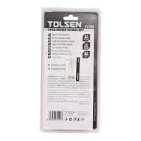 Набор стамесок TOLSEN с пластиковой рукояткой, 3 предмета 13, 19, 25 мм 25380