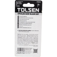 Полотна по дереву Т101B 5 шт, HCS, 100 мм для электролобзика TOLSEN 76804