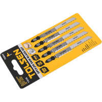 Полотна по дереву Т101B 5 шт, HCS, 100 мм для электролобзика TOLSEN 76804