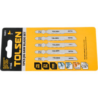 Полотна по металлу Т118А 5 шт, HSS, 75 мм для электролобзика TOLSEN 76811