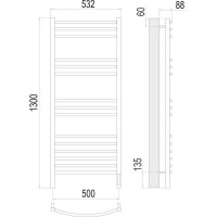 Полотенцесушитель Terminus Классик sensor quick touch П15 500x1300 4670078527349