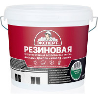 Краска резиновая трещиностойкая ЭКСПЕРТ зеленый RAL 6002 5 л 29837
