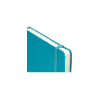 Блокнот BRAUBERG ULTRA А5 130x210 мм, под кожу, 80 г/м2, 96 листов, клетка, бирюзовый 113009