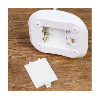 Настольная лампа RISALUX "Фонарь" 1Вт 14 LED USB 3AA белый 13х10х42 см 3973191