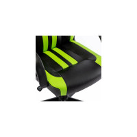 Компьютерное кресло BRABIX Stripe GM-202, экокожа, черное/зеленое 532511