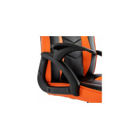 Компьютерное кресло BRABIX Shark GM-203, экокожа, черное/оранжевое 532513