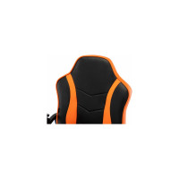 Компьютерное кресло BRABIX Shark GM-203, экокожа, черное/оранжевое 532513