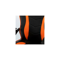 Компьютерное кресло BRABIX Shark GM-203, экокожа, черное/оранжевое 532513