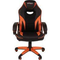 Компьютерное кресло BRABIX Accent GM-161, TW/экокожа, черное/оранжевое 532577