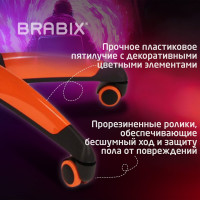 Компьютерное кресло BRABIX Accent GM-161, TW/экокожа, черное/оранжевое 532577