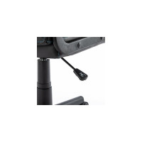 Компьютерное кресло BRABIX Stripe GM-202, экокожа, черное/голубое 532509