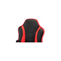 Компьютерное кресло BRABIX Shark GM-203, экокожа, черное/красное 532512