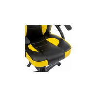 Компьютерное кресло BRABIX Shark GM-203, экокожа, черное/желтое 532514