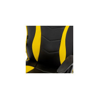 Компьютерное кресло BRABIX Shark GM-203, экокожа, черное/желтое 532514