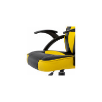 Компьютерное кресло BRABIX Shark GM-203, экокожа, черное/желтое 532514