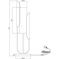 Настольный светильник MAYTONI Сipresso 1хE14x40 W Z014TL-01G