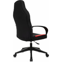 Компьютерное кресло BRABIX Alpha GM-018, ткань/экокожа, черное/красное 532637