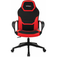 Компьютерное кресло BRABIX Alpha GM-018, ткань/экокожа, черное/красное 532637