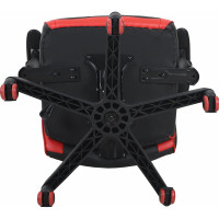 Компьютерное кресло BRABIX Storm GM-006, регулируемые подлокотники, экокожа, черное/красное 532500