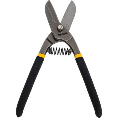 Ножницы по металлу TOLSEN прямые, с чёрной рукояткой 250 мм 30030