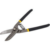 Ножницы по металлу TOLSEN прямые, с чёрной рукояткой 250 мм 30030